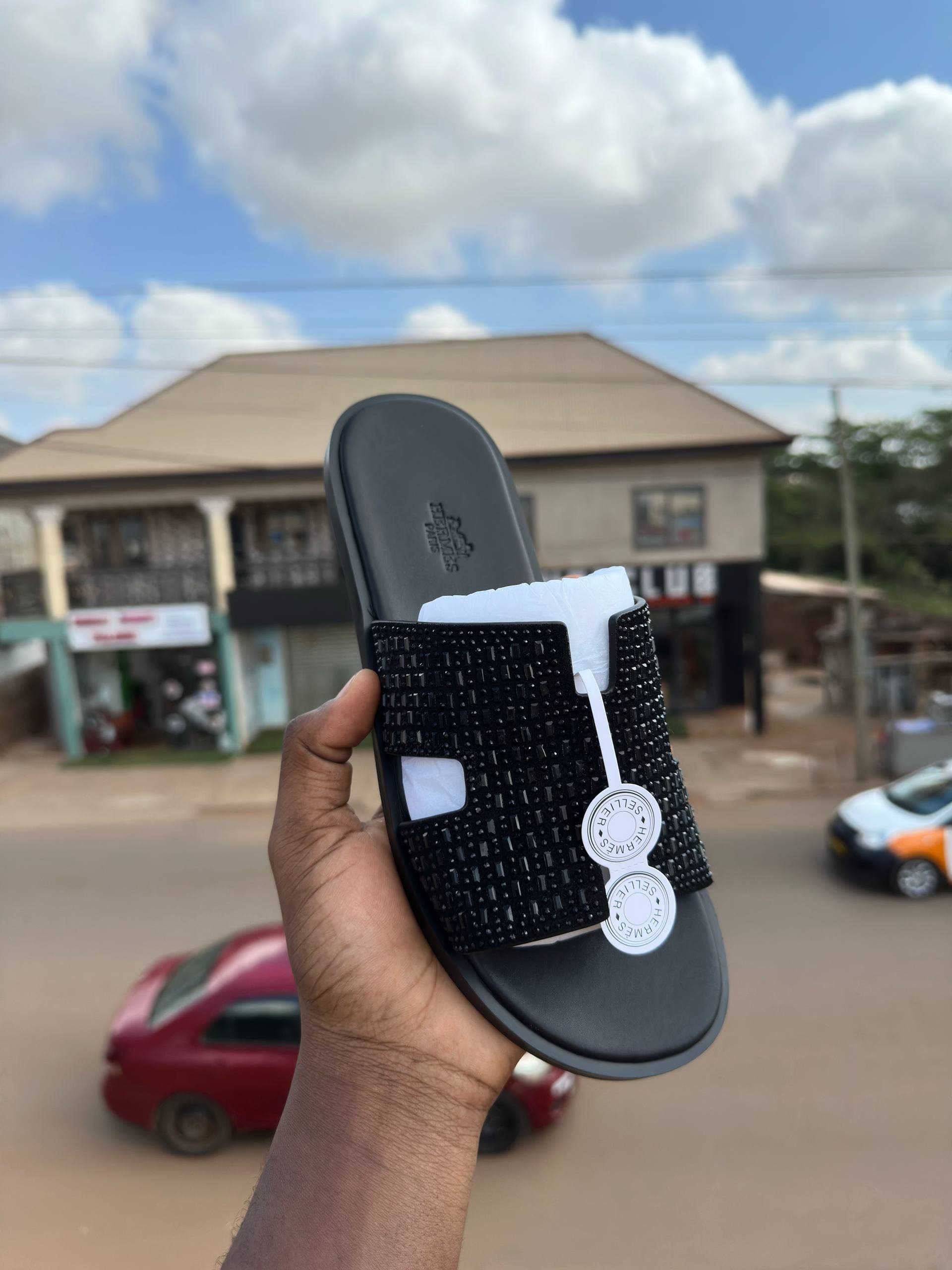 HERMES STONES SLIPPERS
