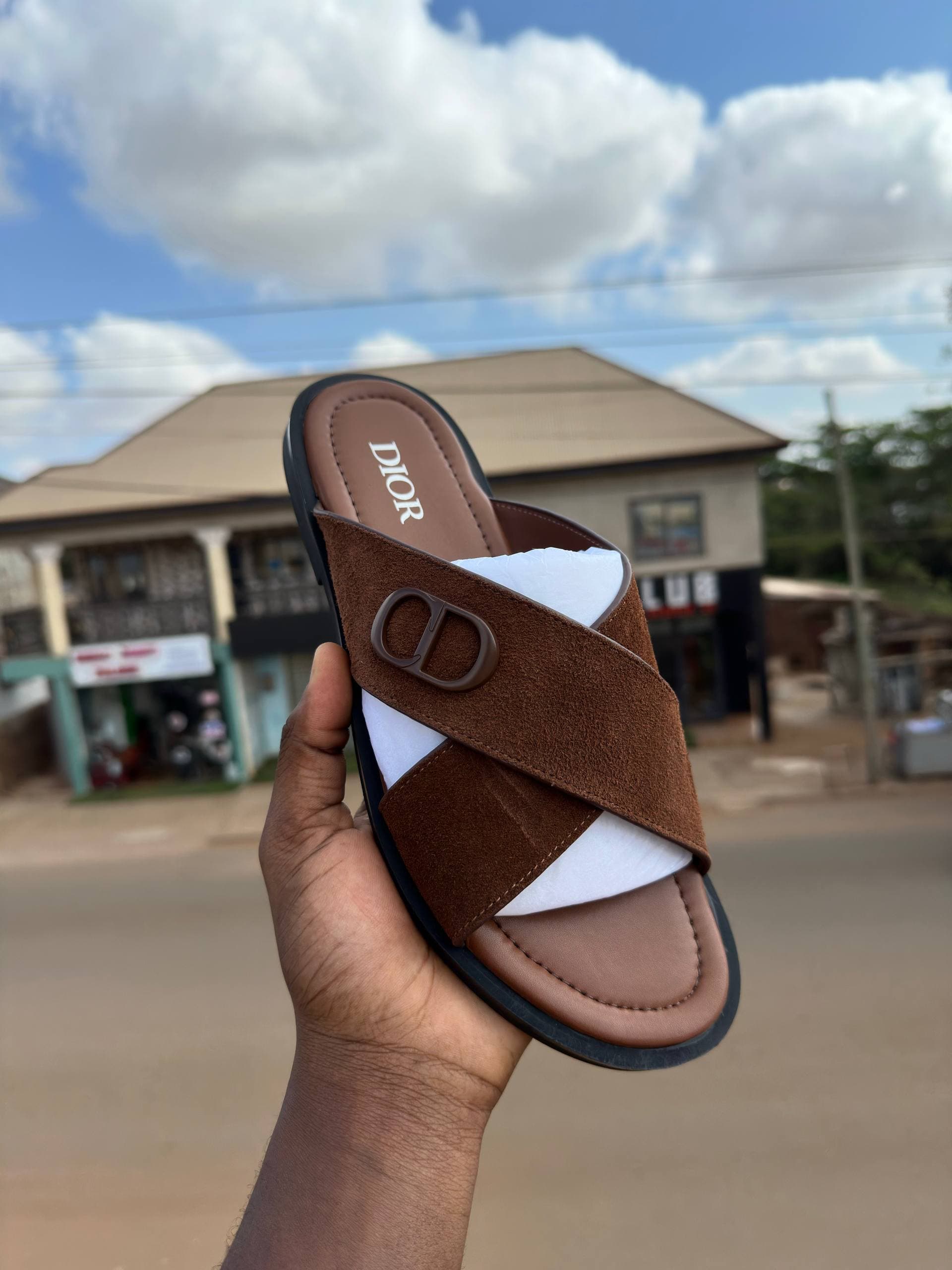 Brown Dior Slippers 