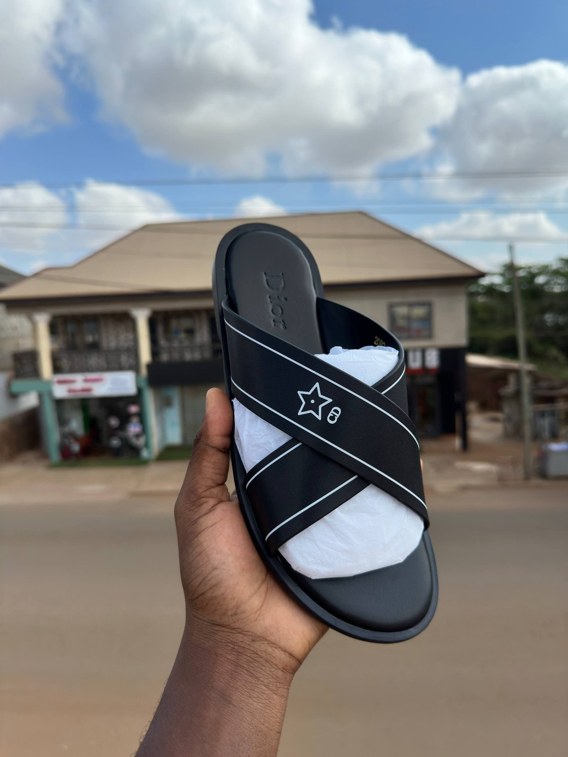 Black Dior Slippers 